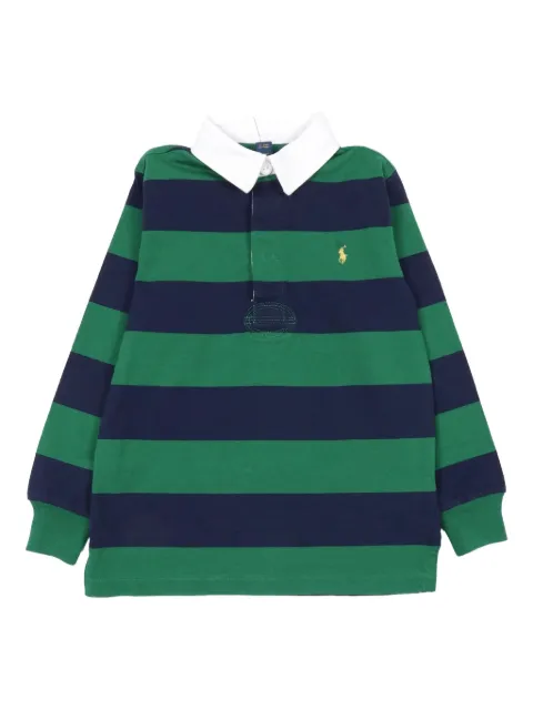 POLO RALPH LAUREN KIDS striped collared polo shirt