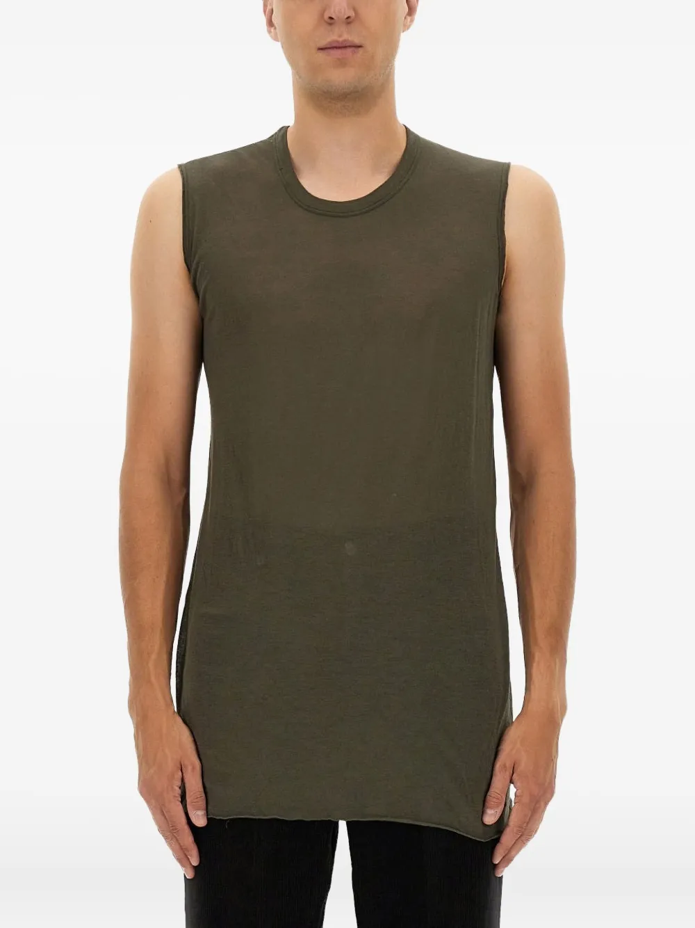 Rick Owens sleeveless tank top | Green | Image 1