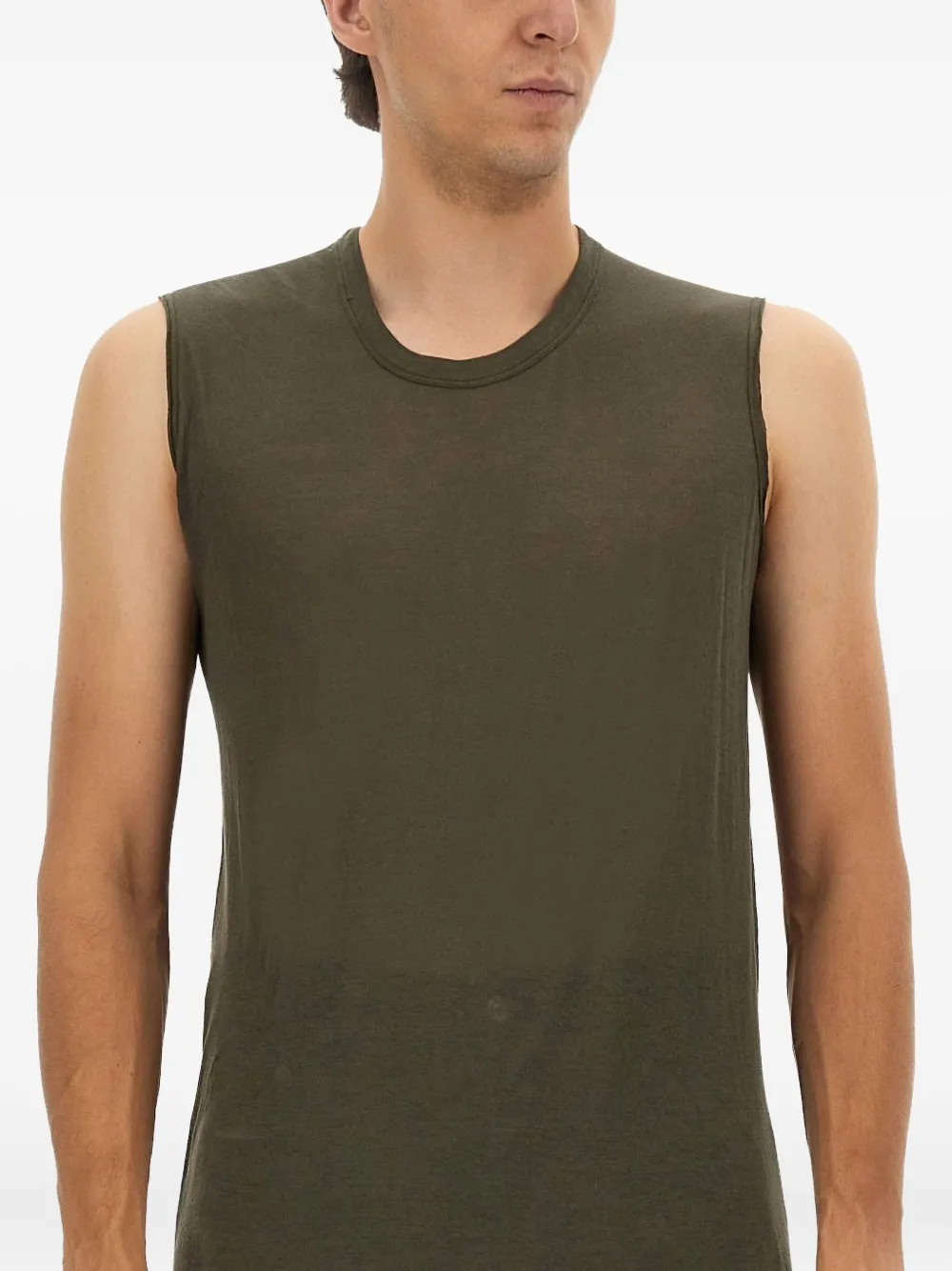 Rick Owens Tanktop met logo Groen