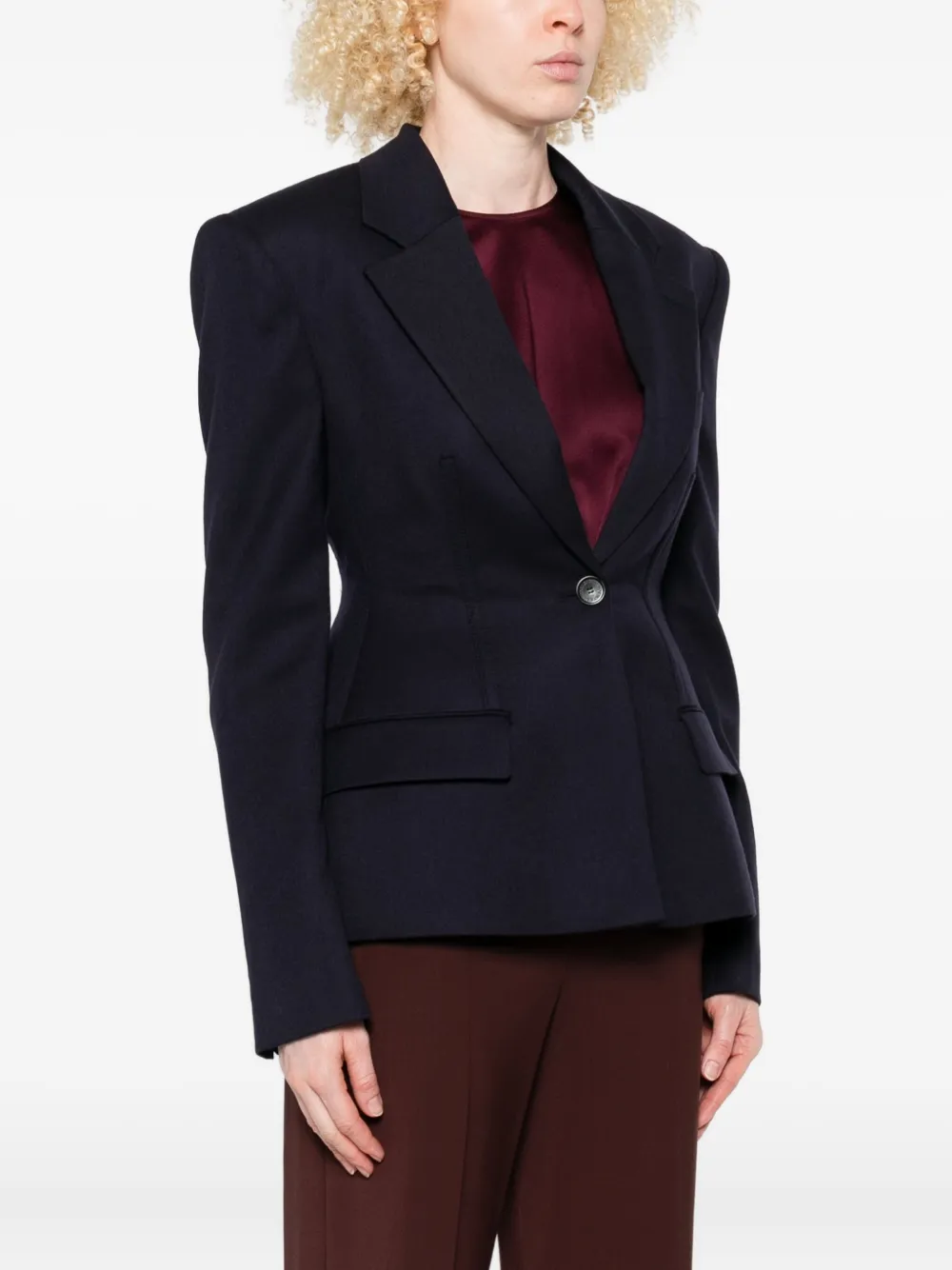 Stella McCartney Colbert met enkele knoop Blauw