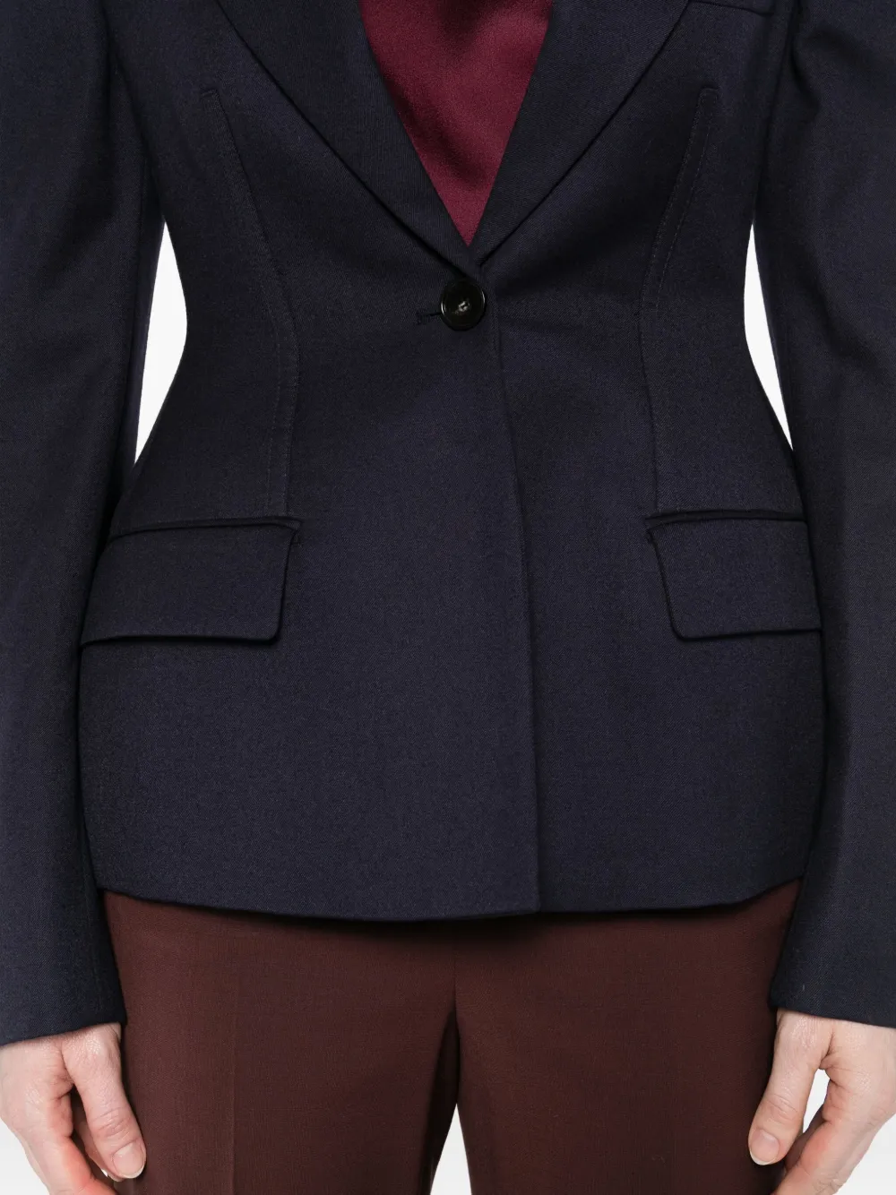 Stella McCartney Colbert met enkele knoop Blauw