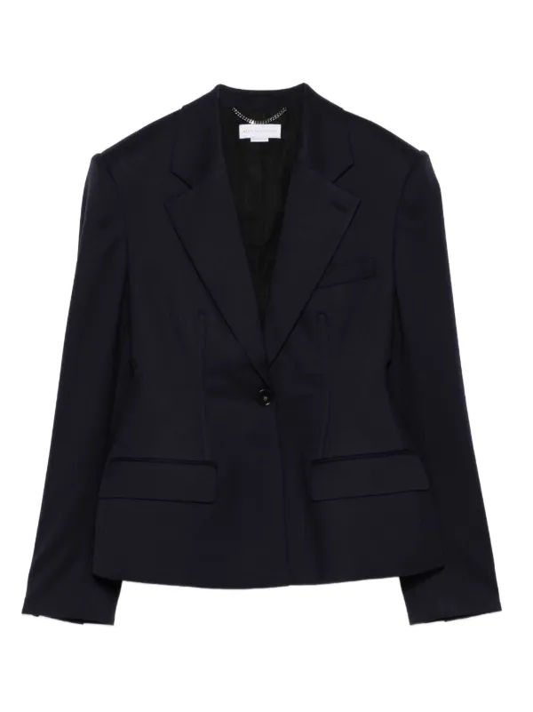 Stella McCartney Single-button Tailored Blazer in Blue