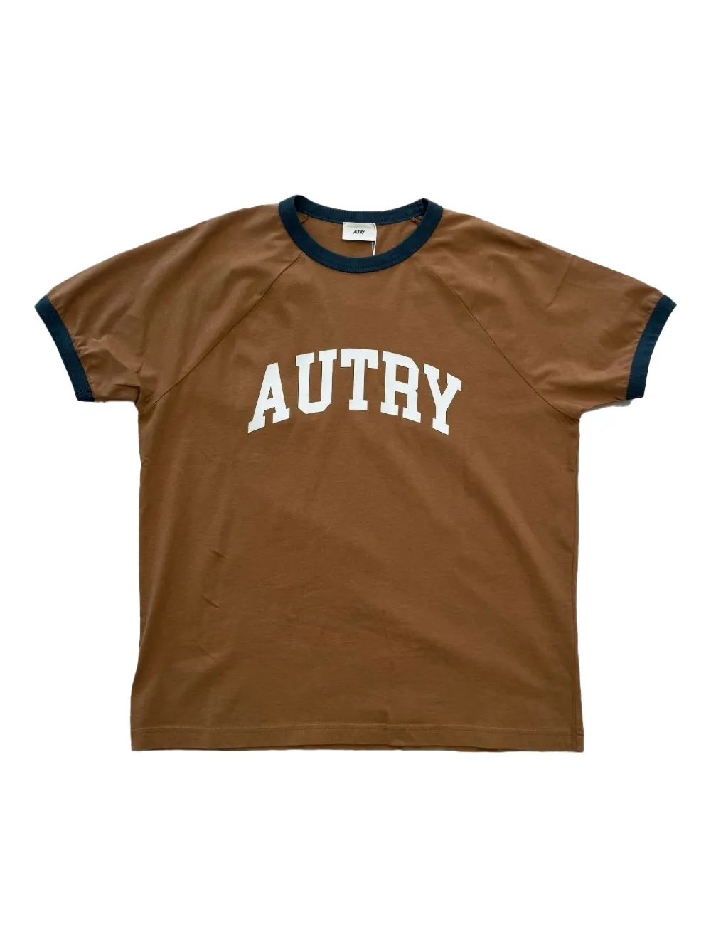 Autry Ringer T-shirt met raglan mouwen Bruin