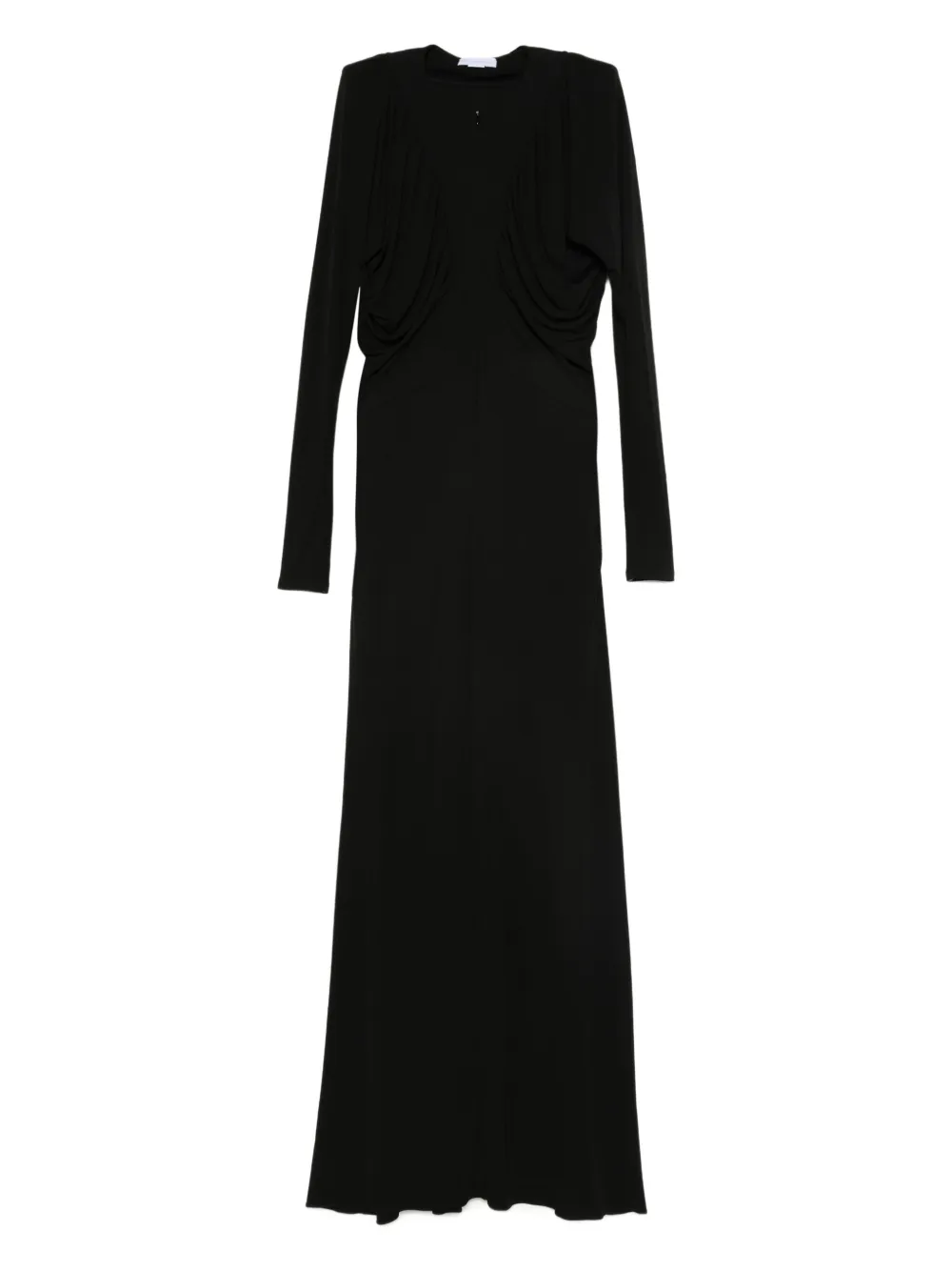 Stella McCartney Maxi-jurk met gedrapeerd detail Zwart