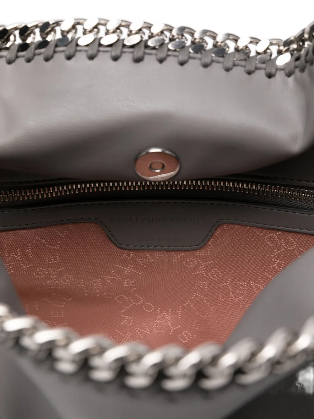 Stella McCartney Falabella Chain Cage mini-shopper Grijs