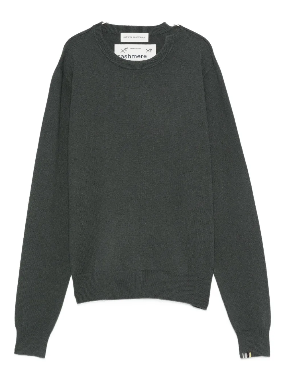 Extreme Cashmere Round-neck Cashmere-blend Sweater In Gray