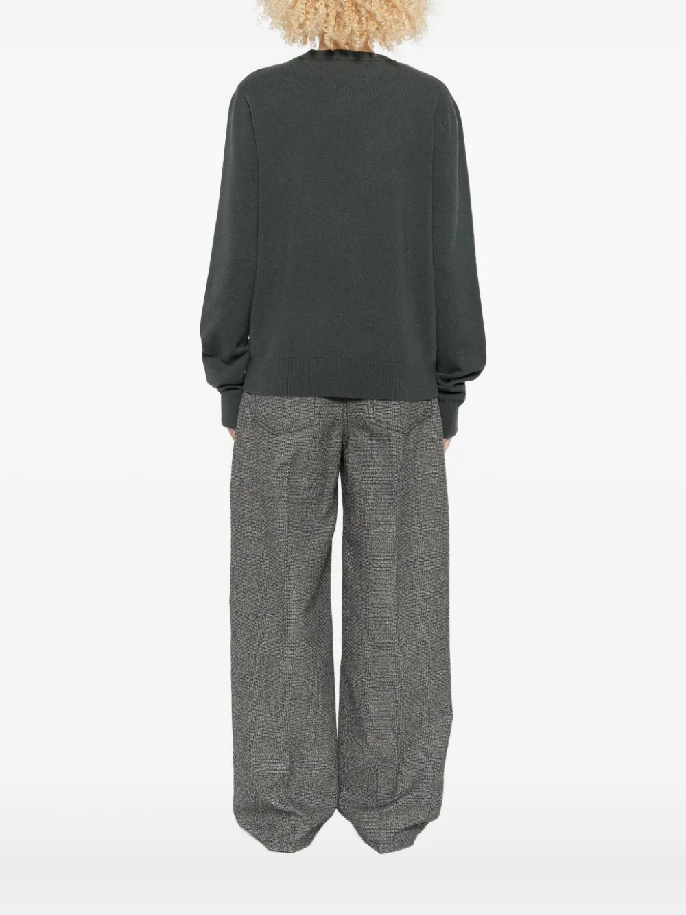 Extreme Cashmere Round-neck Cashmere-blend Sweater In Gray