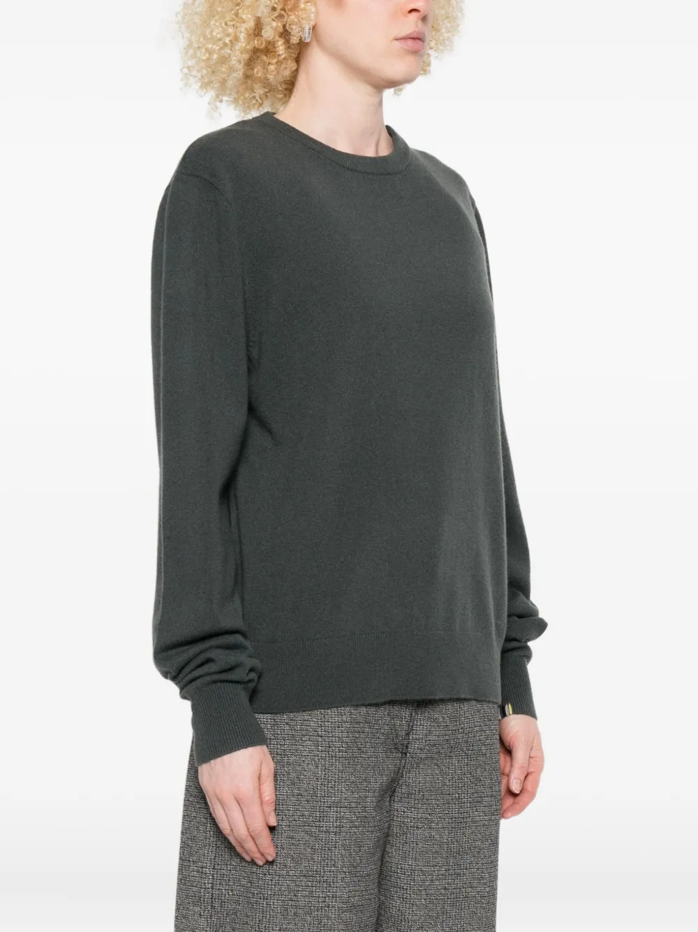 extreme cashmere round-neck cashmere-blend sweater Grijs
