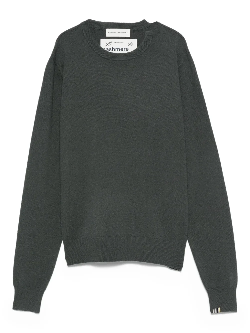 Extreme cashmere round-neck cashmere-blend sweater Grijs