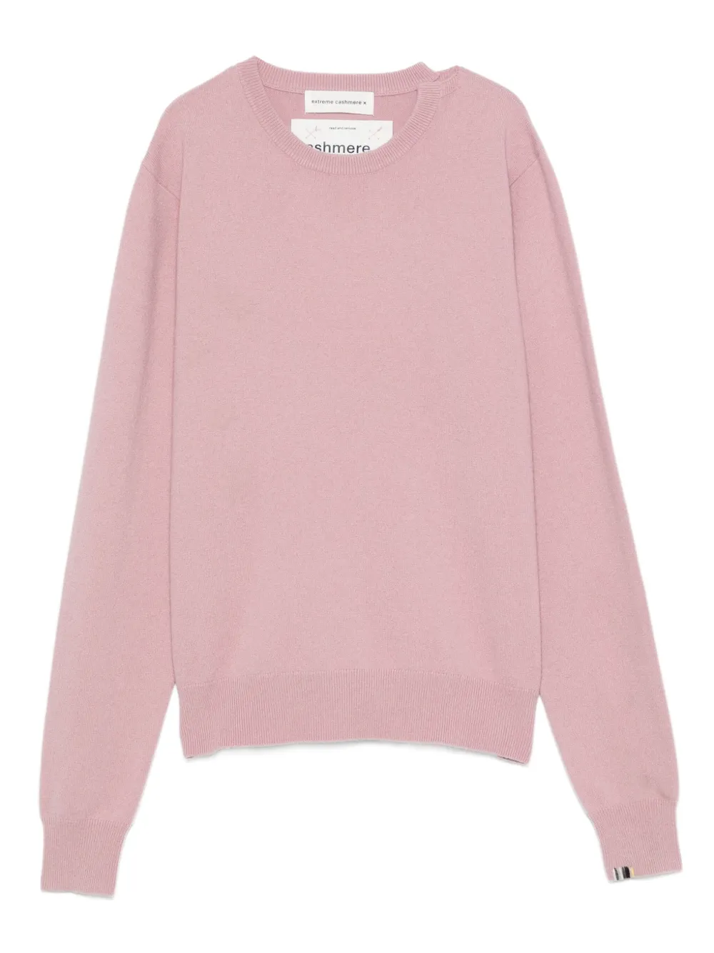 Extreme cashmere round-neck cashmere-blend sweater Roze