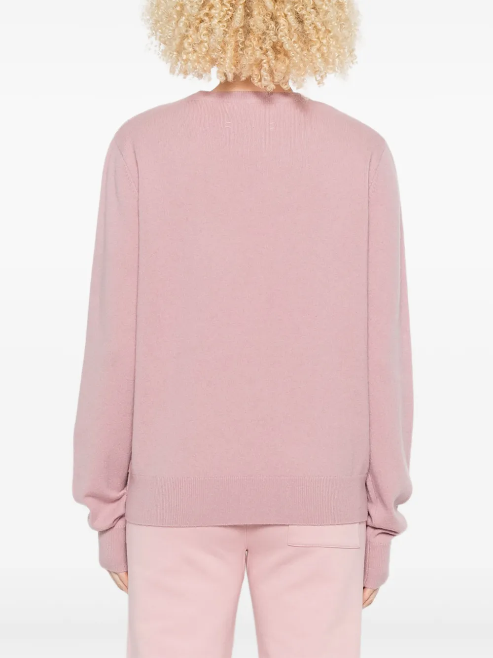 extreme cashmere round-neck cashmere-blend sweater Roze