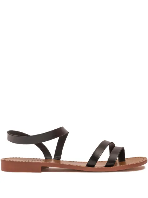 SOMMET leather ankle-strap sandals