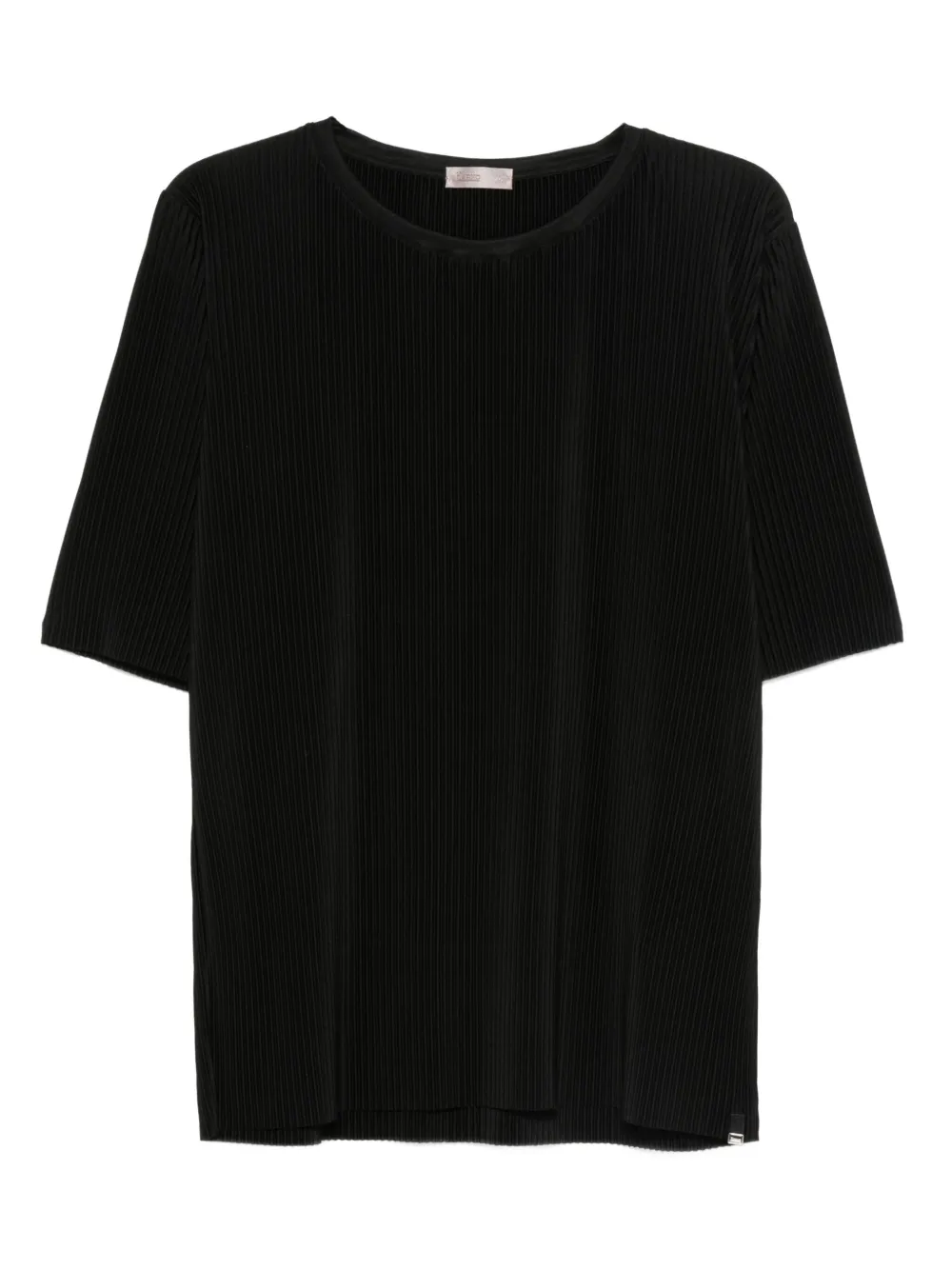 pleated short-sleeve T-shirt