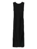 Another Tomorrow draped-back dress - Black