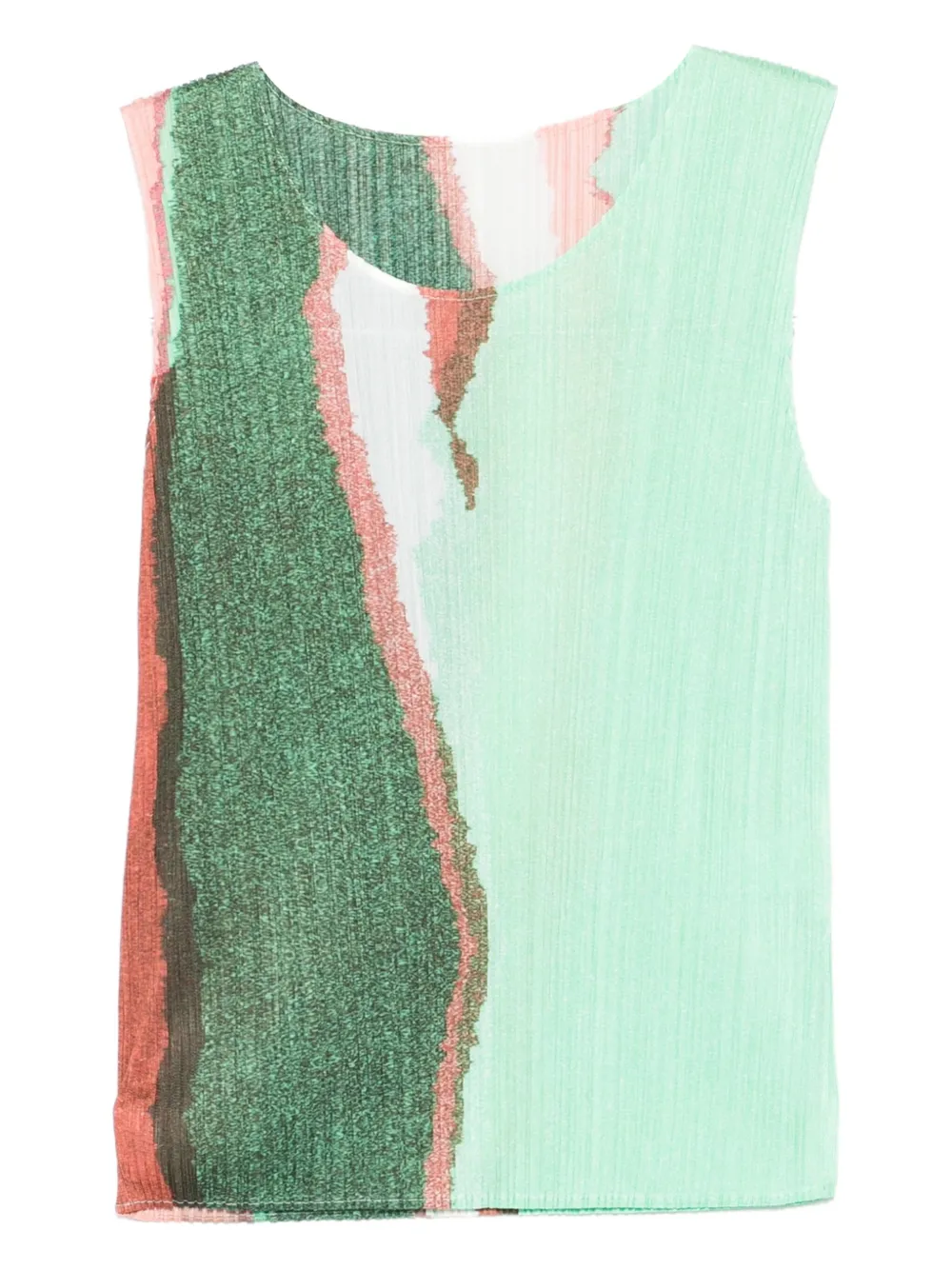 Pleats Please Issey Miyake Cropped top Groen