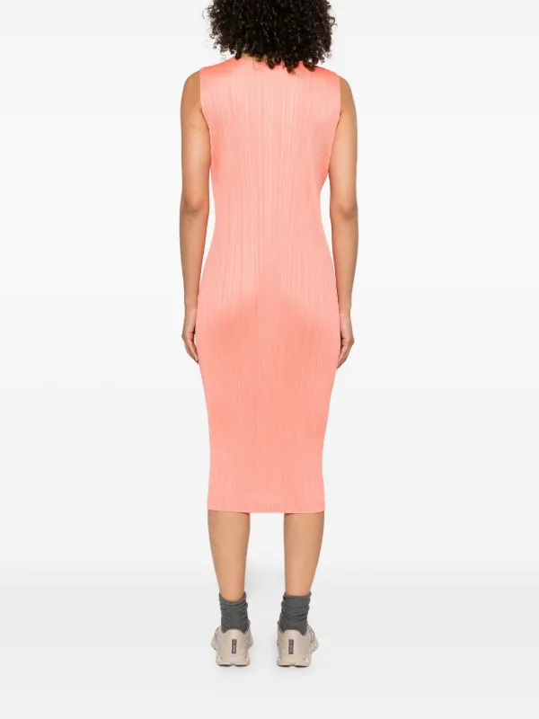 Pleats Please ドレス サイズM Pleats Please Issey Miyake プリーツ ドレス | オレンジ | FARFETCH JP