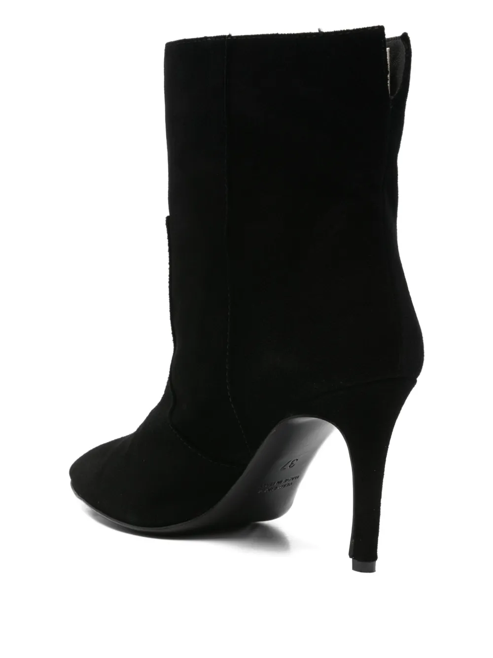 Via Roma 15 80mm pointed-toe stiletto boots Black