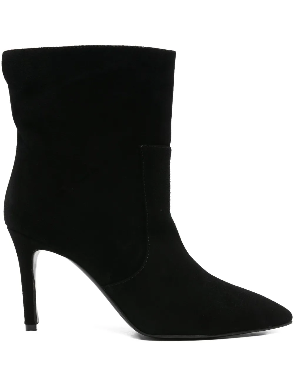 Via Roma 15 80mm pointed-toe stiletto boots Black