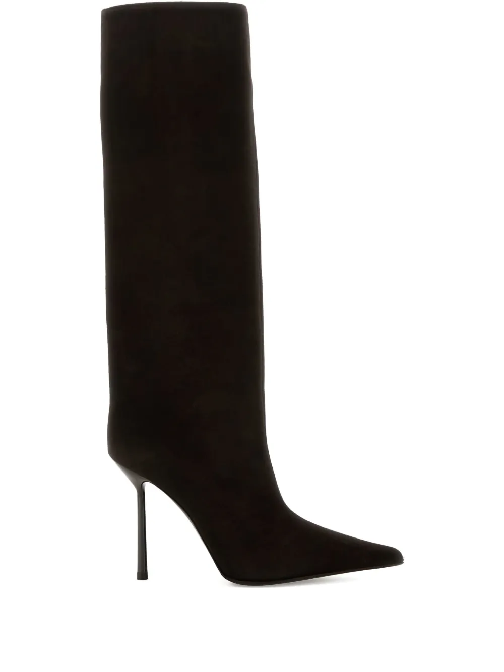 Le Silla 10mm Bella suede stiletto boots Black