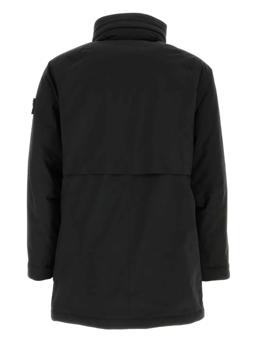 Stone Island Gewatteerde jas met capuchon Zwart