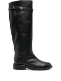 Via Roma 15 30mm buckle-fastening leather boots - Black