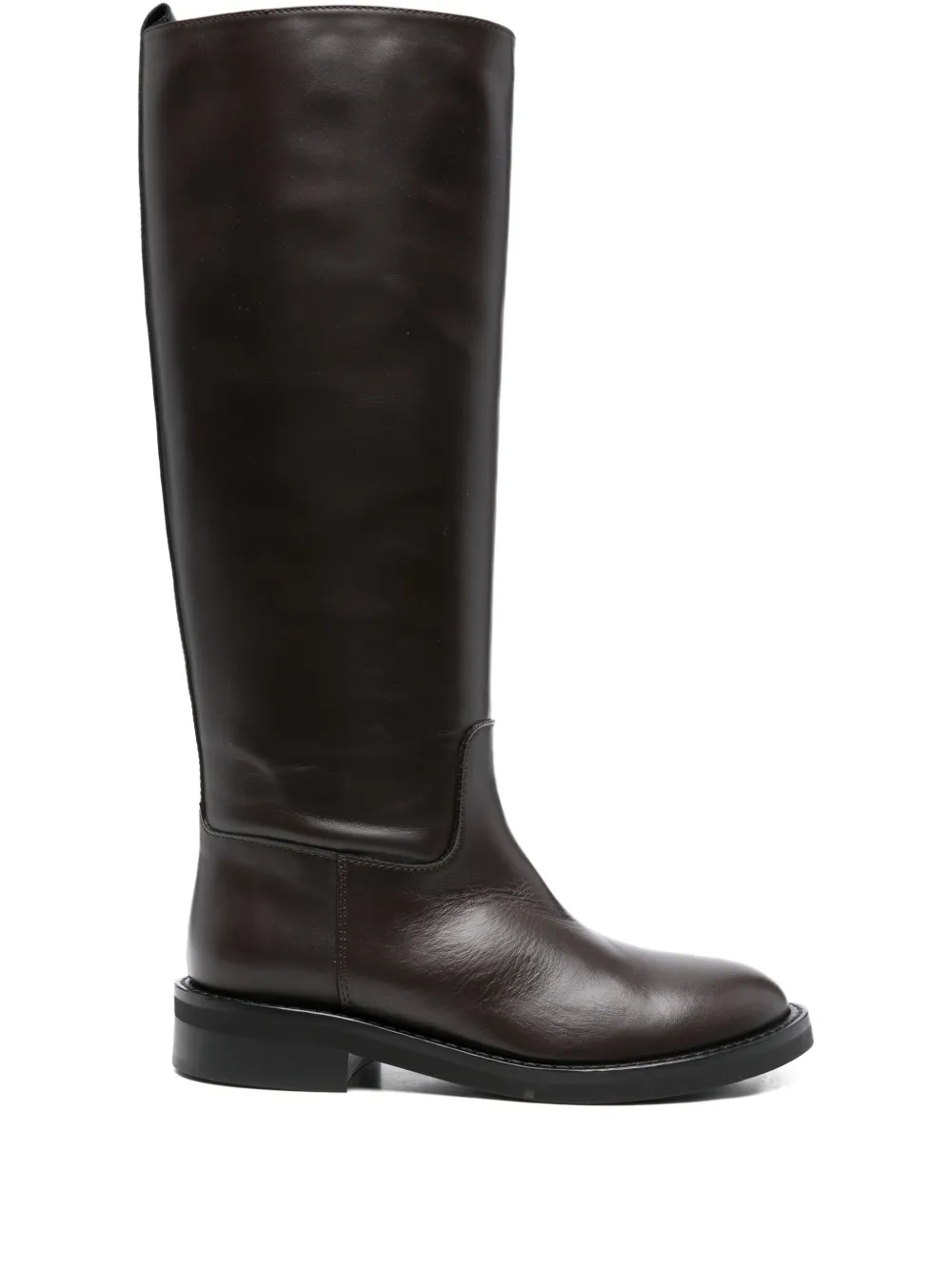 Via Roma 15 leather knee-high boots Brown