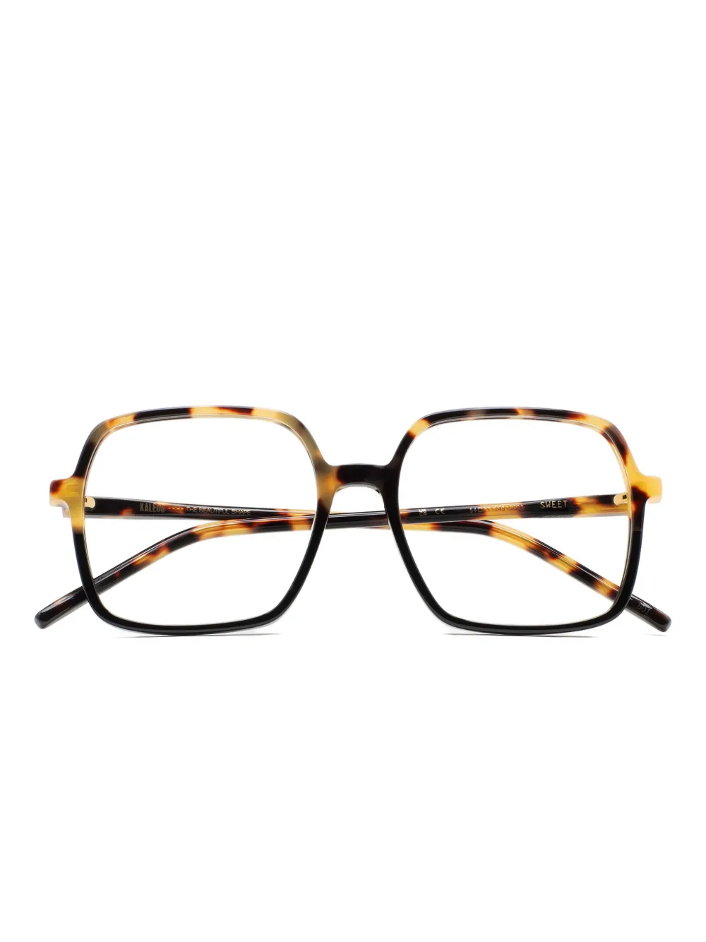 Kaleos lunettes de vue carrées à effet écailles de tortue | marron | Image 1