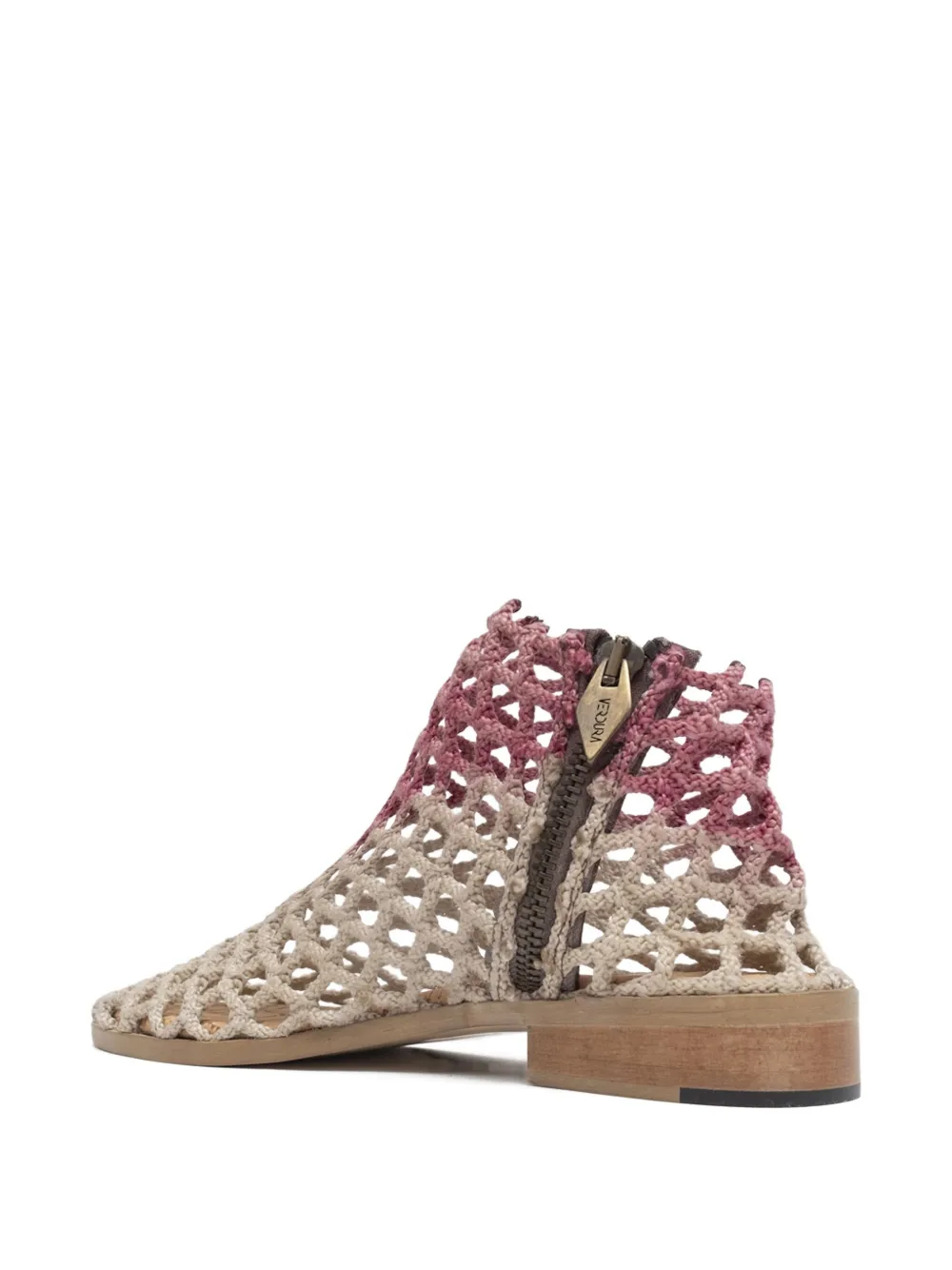 VERDURA SHOES netted ankle boots Neutrals