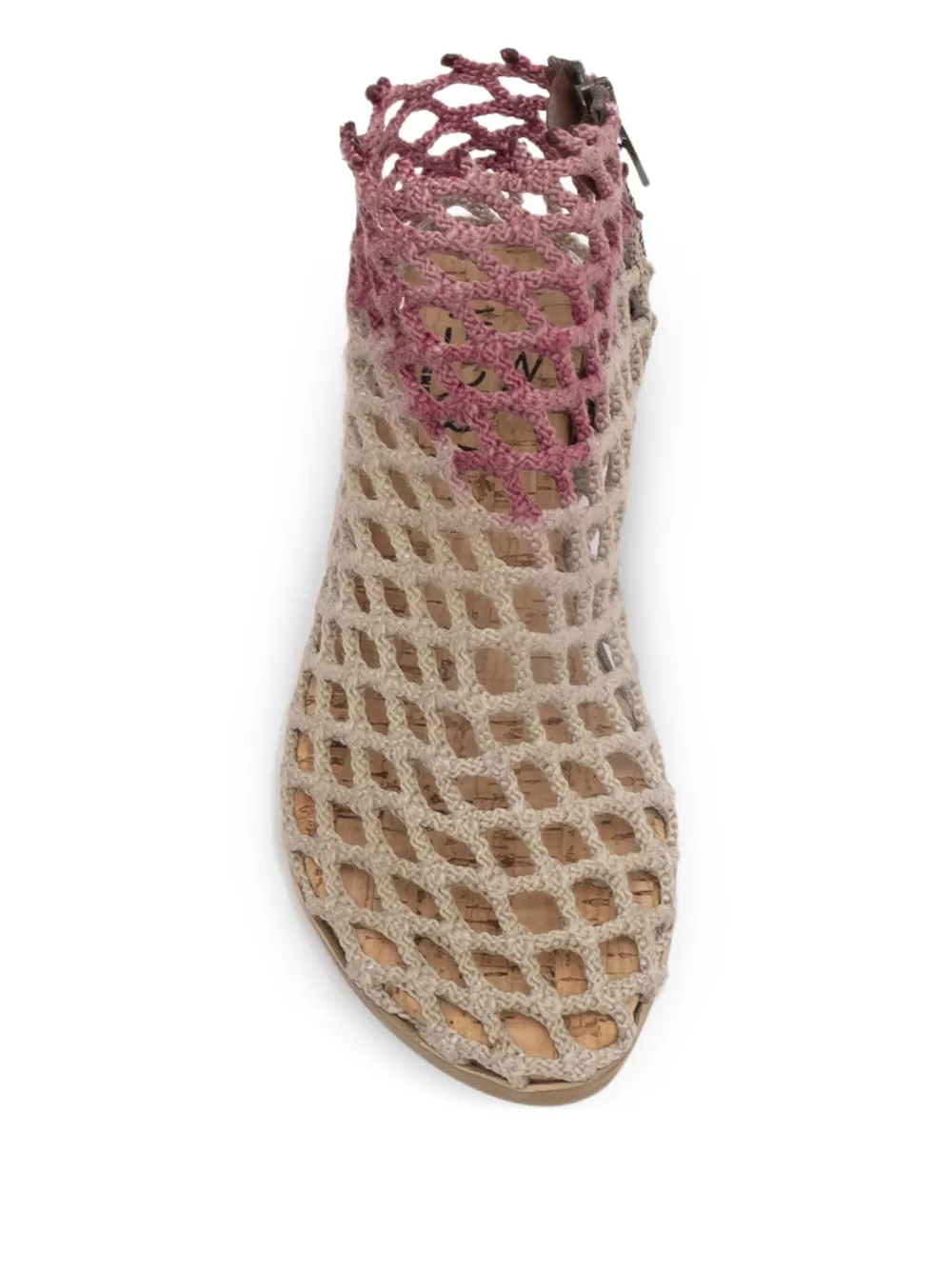 VERDURA SHOES netted ankle boots Neutrals