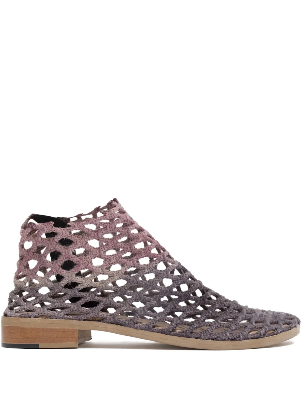 VERDURA SHOES netted ankle boots Blue