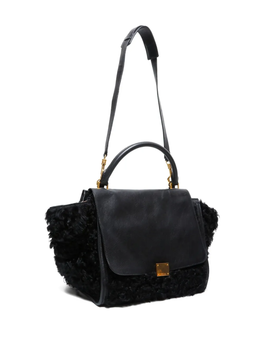 Pre-owned Celine 2000-2015 Trapeze Handbag In Black