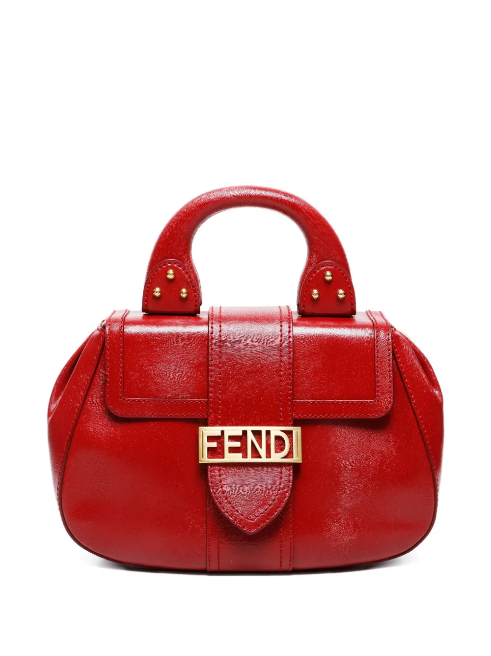 1990s logo leather handbag