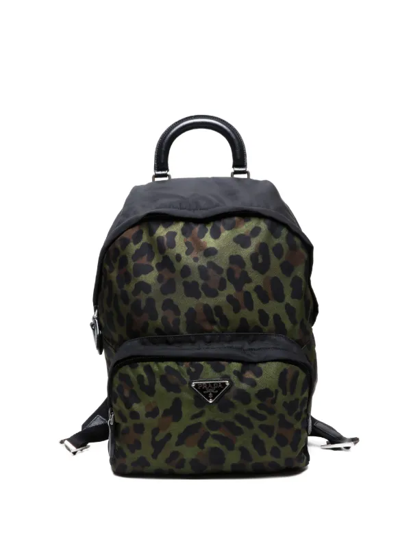 【希少】PRADA プラダ/ヴィンテージ レオパードバックパック 良品 PRADA オールドプラダ ヴィンテージ レオパード 豹柄