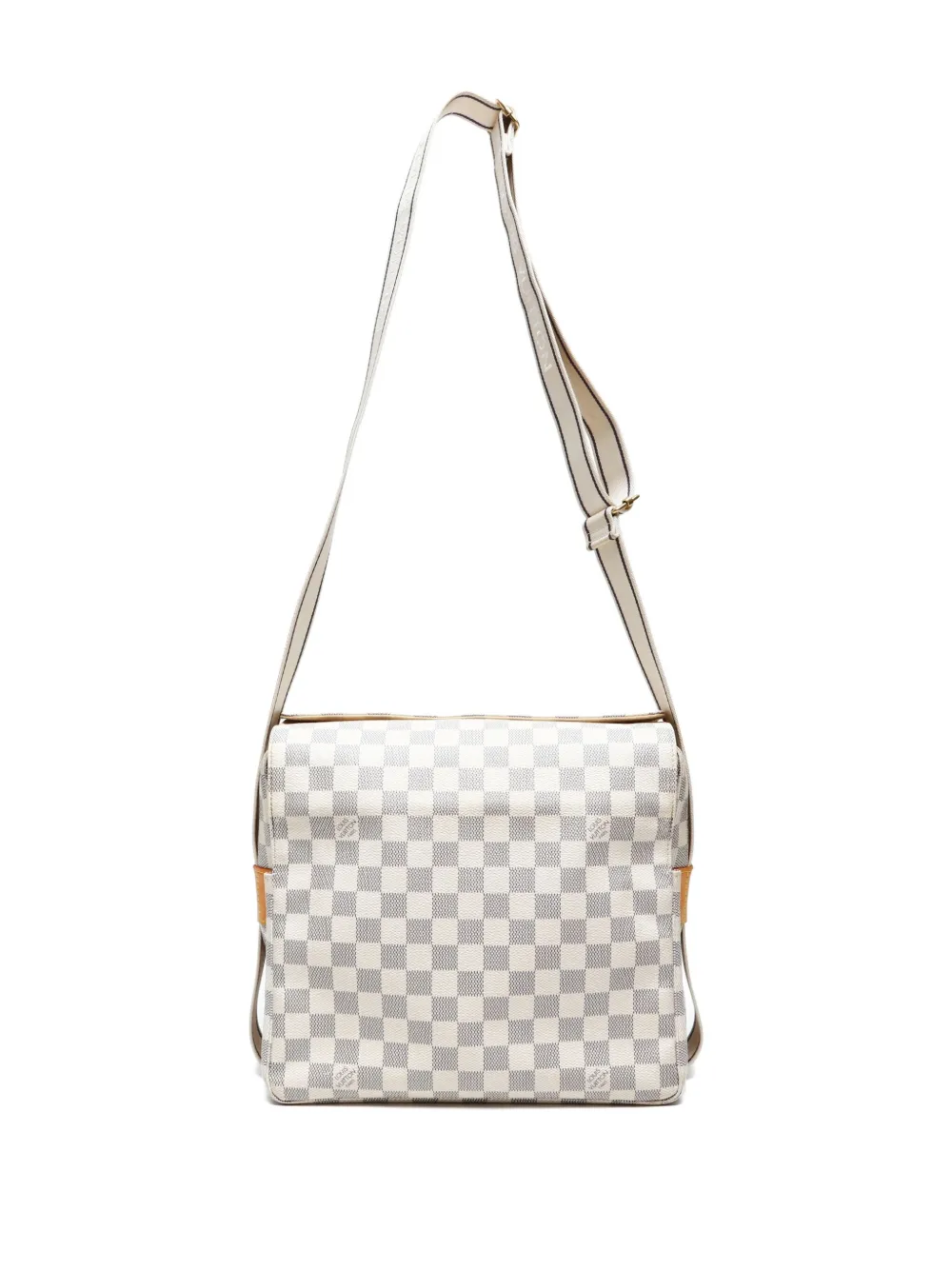 Pre-owned Louis Vuitton 2008 Naviglio Crossbody Bag In White
