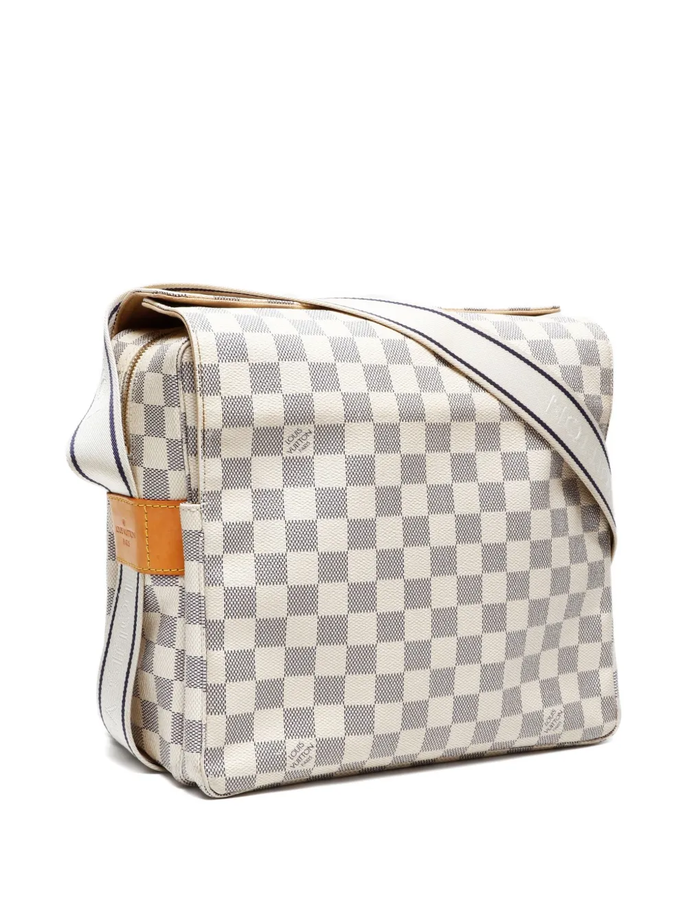 Pre-owned Louis Vuitton 2008 Naviglio Crossbody Bag In White