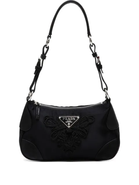 Prada Pre-Owned 2000s-2020s triangle-logo shoulder bag