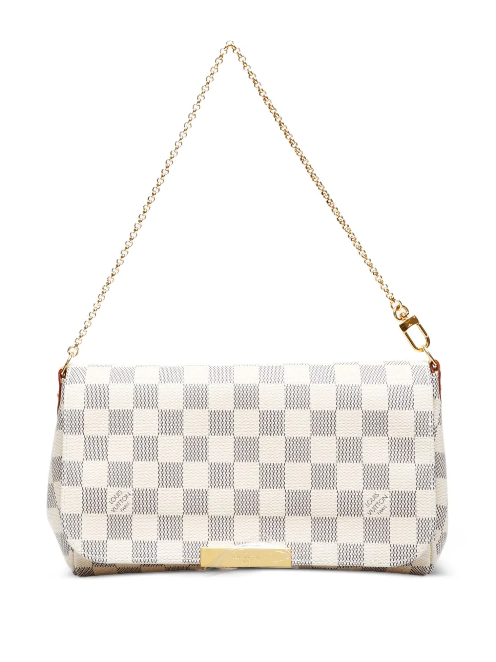 Louis Vuitton Pre-Owned 2014 ダミエ アズール ファヴォリット MM ショルダーバッグ - ホワイト Louis Vuitton Pre-Owned 2014 ダミエ アズール ファヴォリット MM ショルダーバッグ - ホワイト