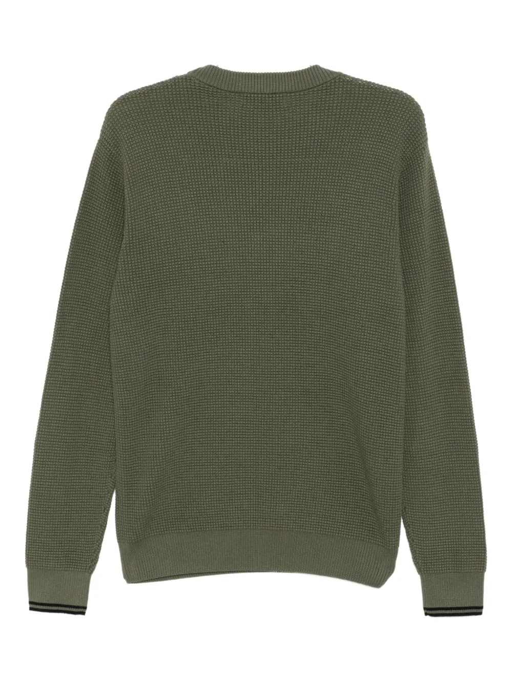 Fred Perry Trui met geborduurd logo - Groen