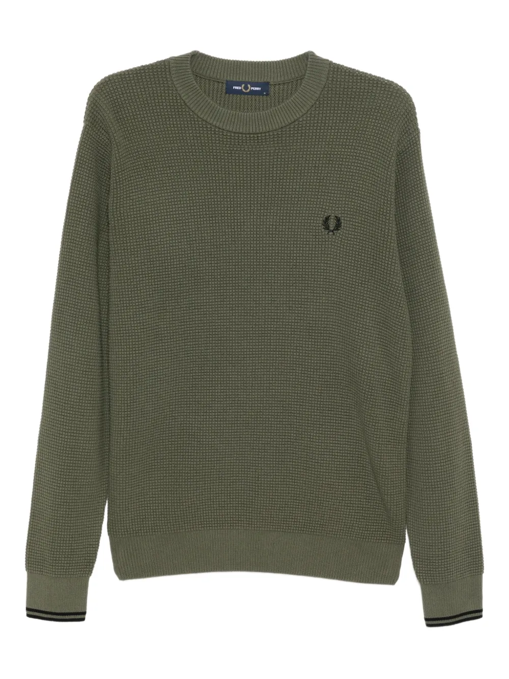 Fred Perry logo-embroidered sweater | Green | Image 1