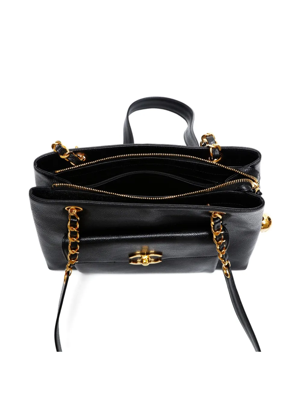 Pre-owned Chanel 1996-1997 Cc Mark Shoulder Bag In Black