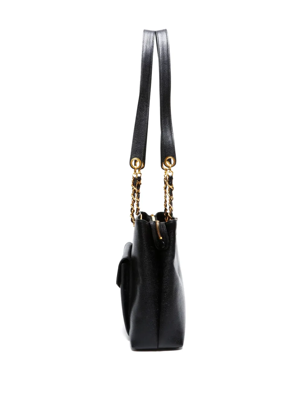 Pre-owned Chanel 1996-1997 Cc Mark Shoulder Bag In Black