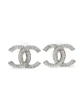 CHANEL Pre-Owned 2020 CC Mark rhinestone earrings - Silver