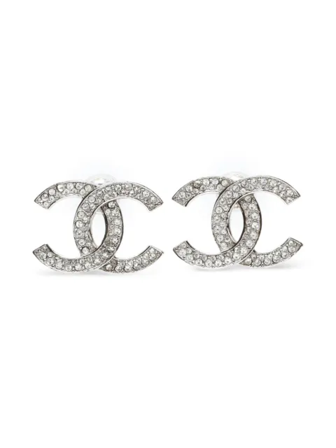 CHANEL Pre-Owned 2020 CC Mark rhinestone earrings