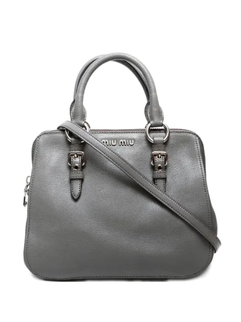 Miu Miu Pre-Owned 2000-2020 logo-lettering handbag