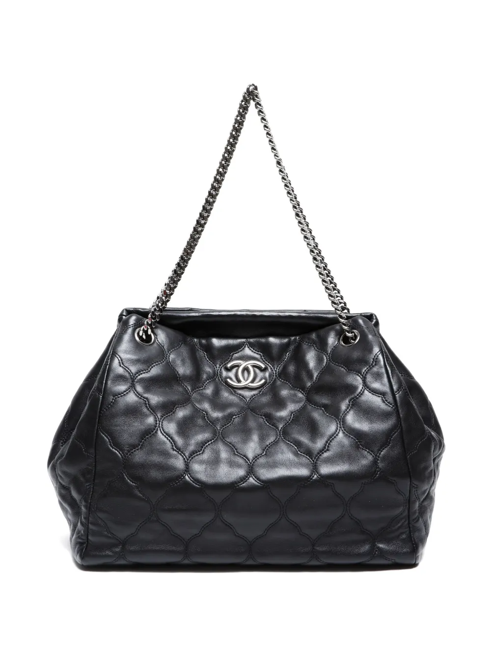 CHANEL Pre-Owned 2008-2009 マトラッセ チェーン ショルダーバッグ - ブラック CHANEL Pre-Owned 2008-2009 マトラッセ チェーン ショルダーバッグ - ブラック