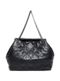 CHANEL Pre-Owned 2008-2009 quilted chain shoulder bag - Black
