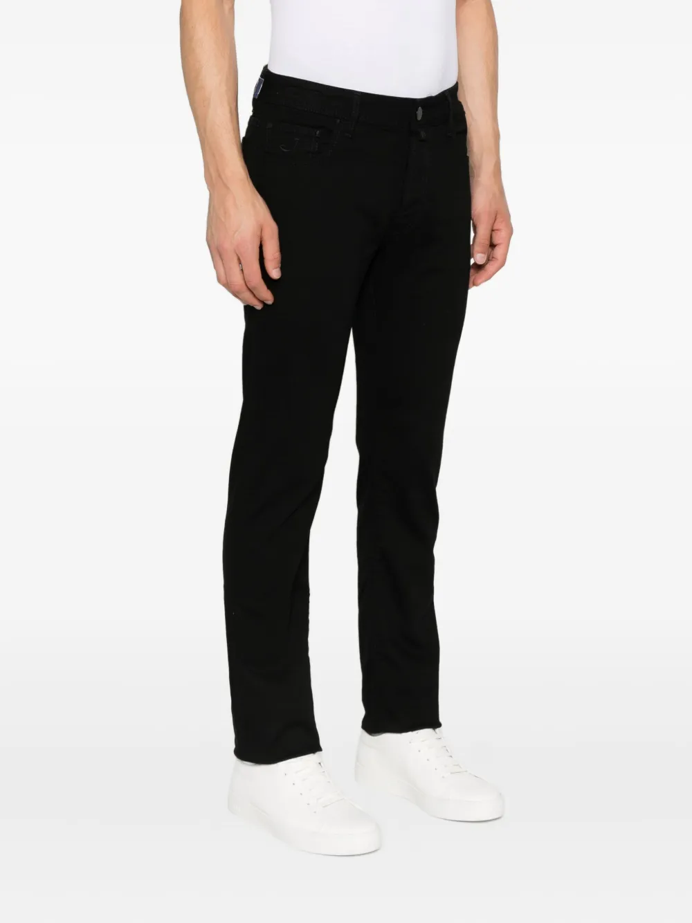 Jacob Cohën Jeans met vijf zakken Zwart
