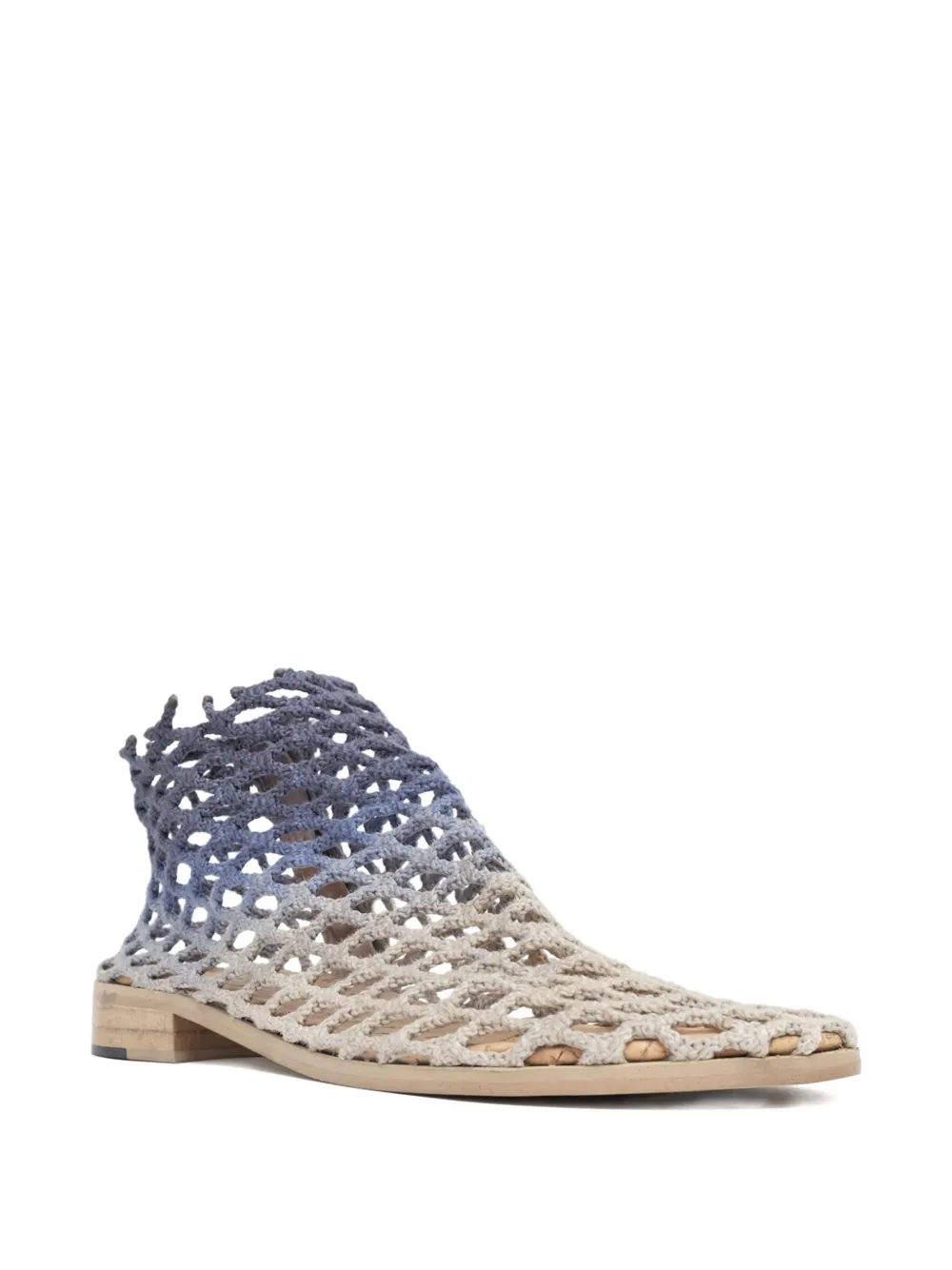 VERDURA SHOES netted ankle boots Neutrals