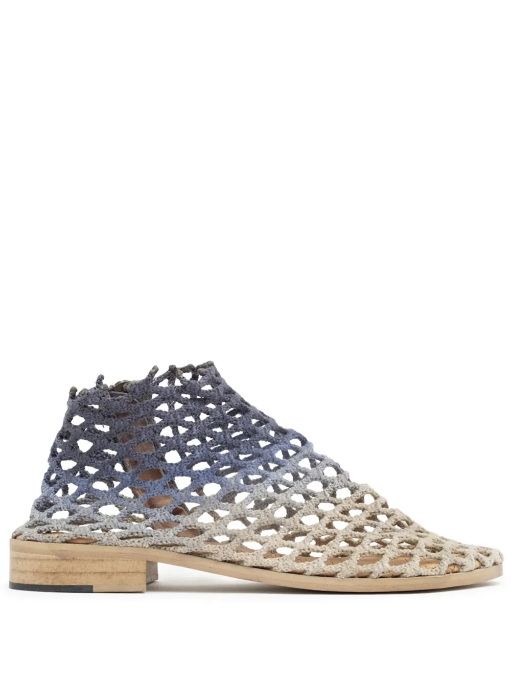 VERDURA SHOES netted ankle boots Neutrals