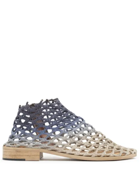 VERDURA SHOES netted ankle boots